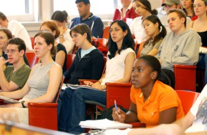 étudiant en classe